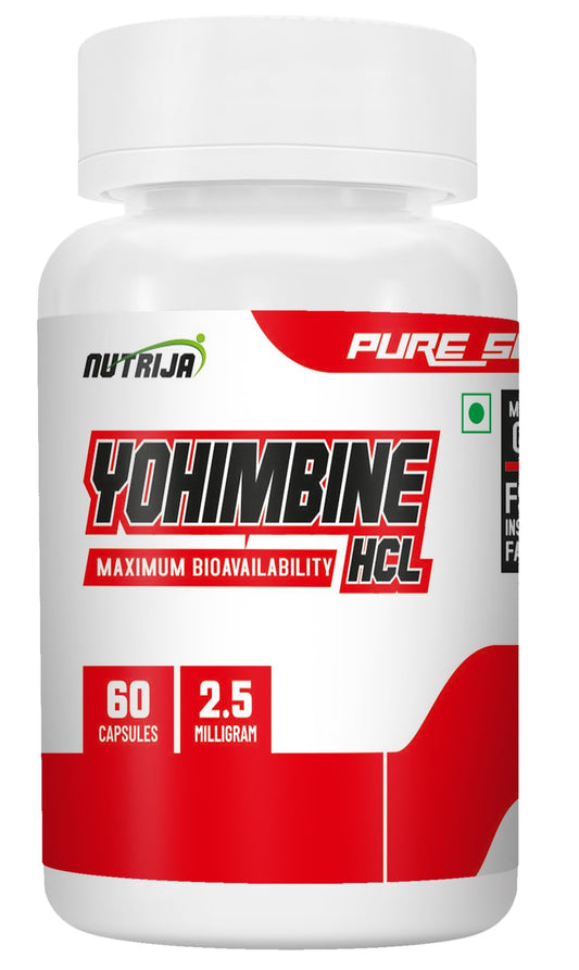 NutriJa Yohimbine HCL 2.5mg - Pack of 60 Capsules