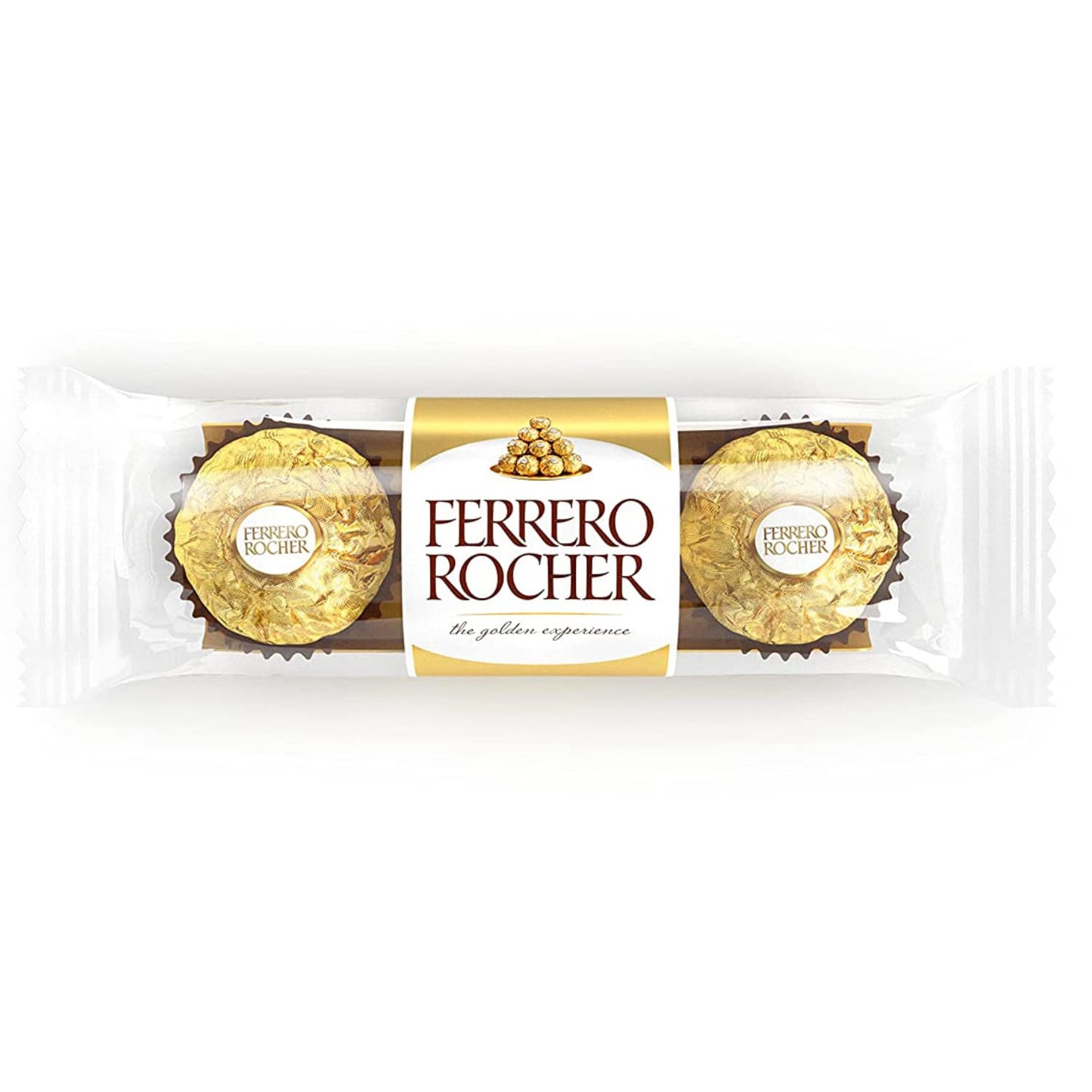 Ferrero Rocher Chocolate Pralines Treat Pack 3 Pieces-6 Pack Pouch, 6 X 37 G,148 Grams