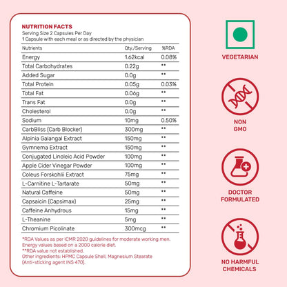 What's Up Wellness Daily Burner Capsules with CarbBliss® & ACV For Wome- image 3