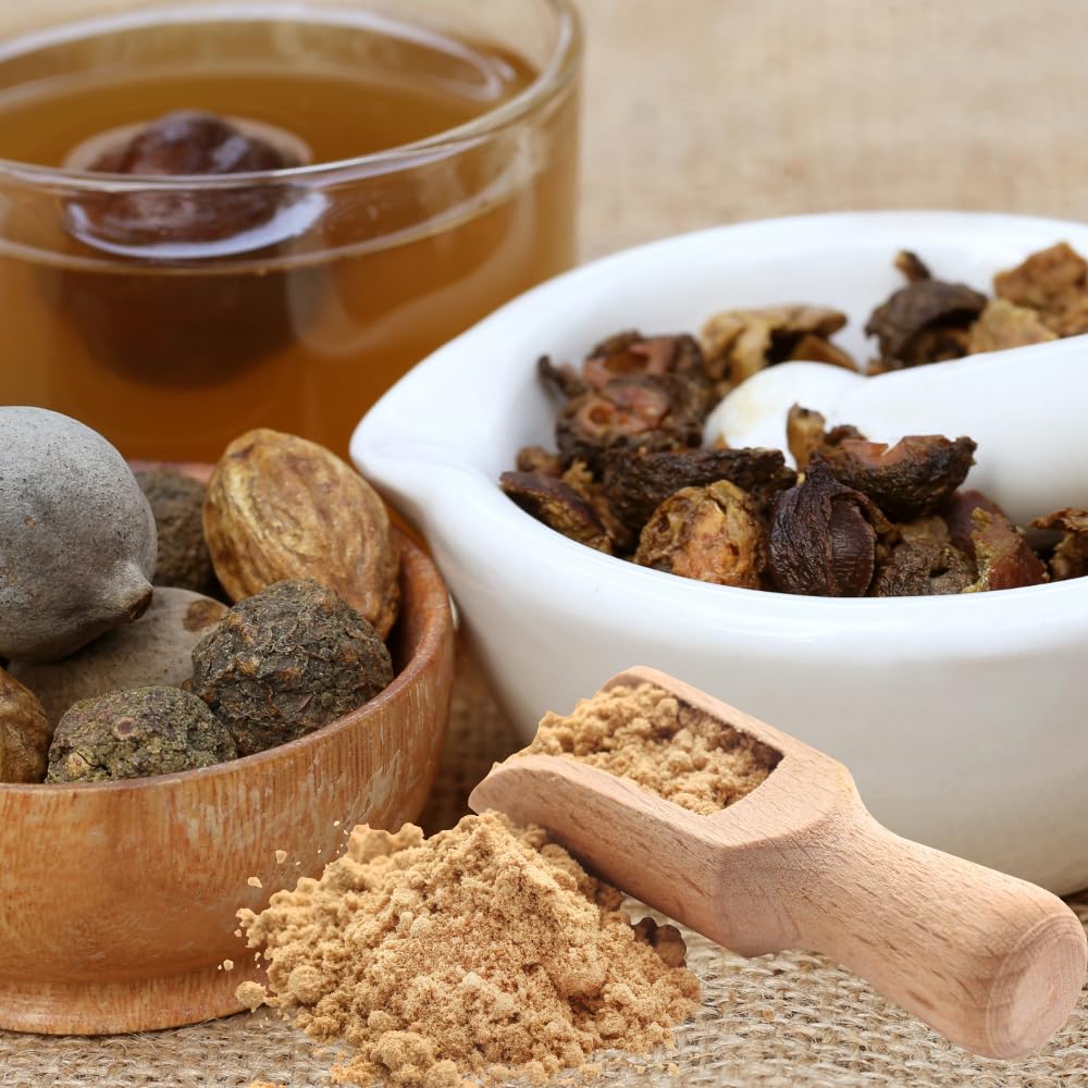 STAMIO Triphala Powder 100 gm | Amalaki | Bibhitaki | Haritaki | Digest- image 7