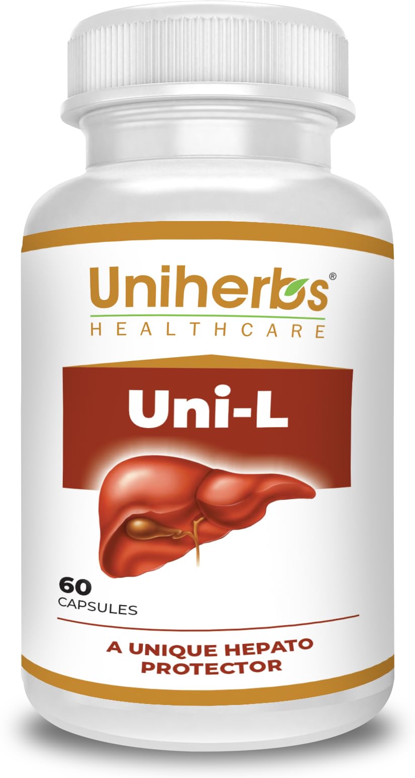 Uniherbs Uni-L Liver Detox Supplement For Men And Women For Healthy Liver | Helps In Cleanse Liver, Natural Protection Against Fatty Liver(60 Capsule) (1)