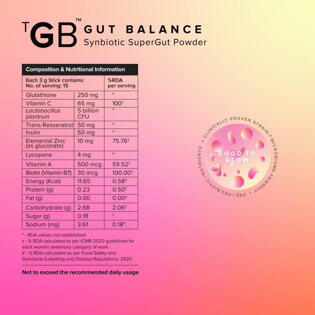 The Good Bug Good To Glow SuperGut Powder for Glowing Skin | Pre & Prob- image 3