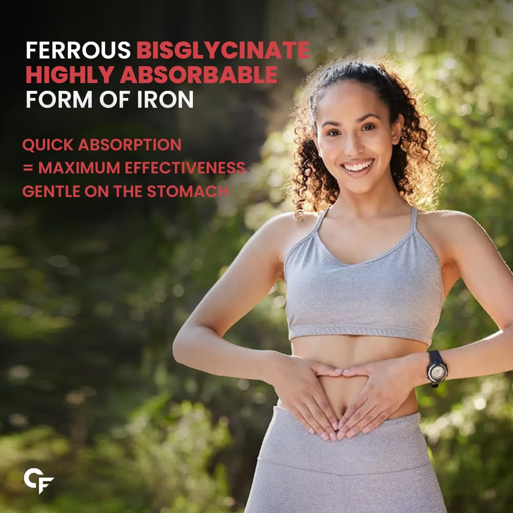 Carbamide Forte Chelated Iron + Vitamin C, B12, Folic Acid & Zinc - 100- image 9