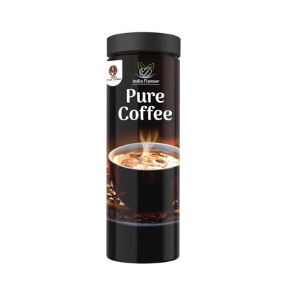 India Flavor Pure Coffee | 100% Pure Instant Coffee Powder | Energizing Coffee Blend, No Additives | 100 gm coffee, 50 Servings