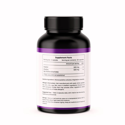 CITRUS NUTRACEUTICALS Choline & Inositol 500mg Capsules