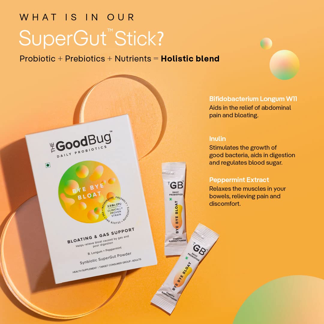 The Good Bug Bye Bye Bloat Supergut Powder For Gut Health & Strong Dige- image 6