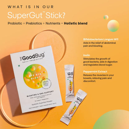 The Good Bug Bye Bye Bloat Supergut Powder For Gut Health & Strong Dige- image 6