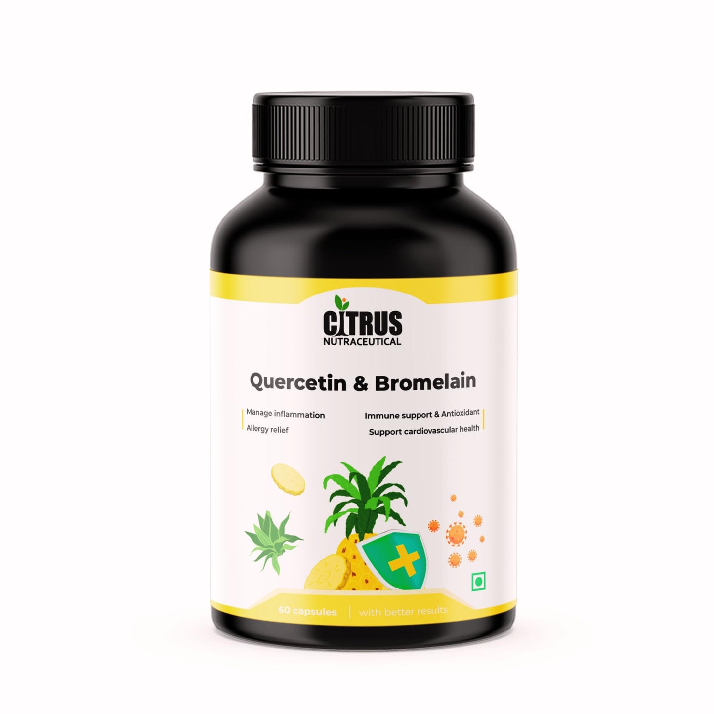 CITRUS NUTRACEUTICAL Quercetin 400mg with Bromelain 75mg Capsules