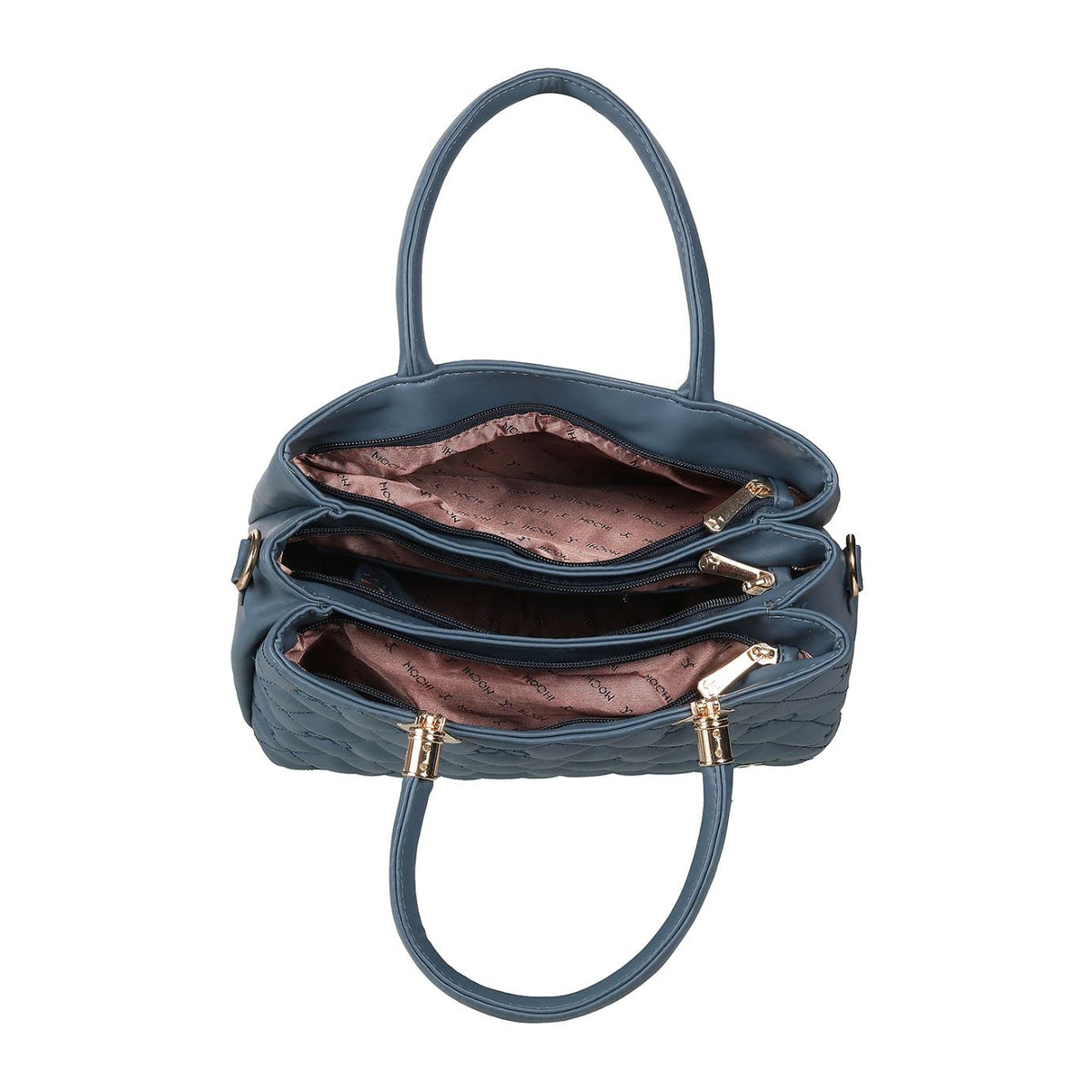 Mochi Women Blue Zip Top Sling Bag (66-7652)