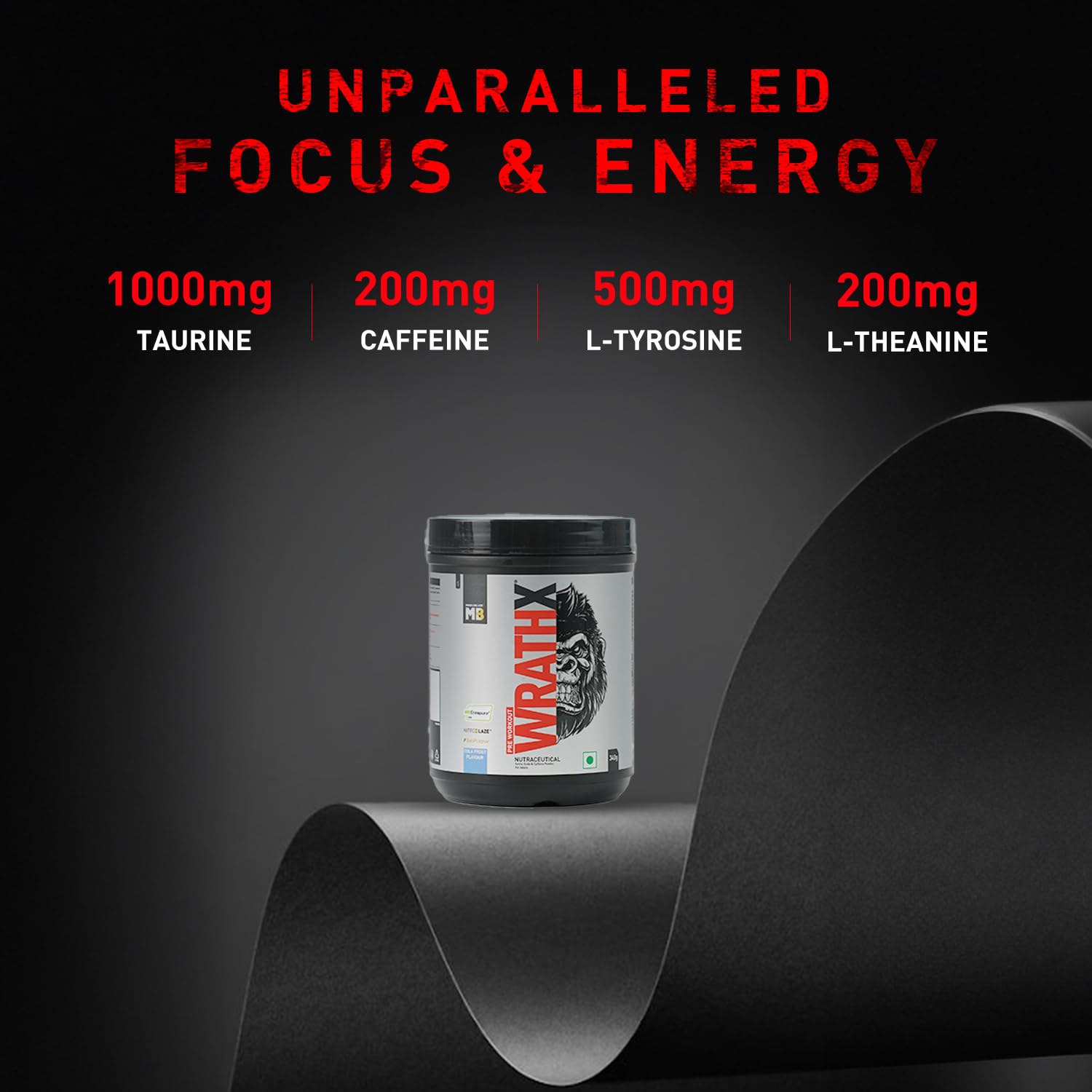 MuscleBlaze Pre Workout Wrathx With Creapure,Nitroblaze & Bioperine (Co- image 8