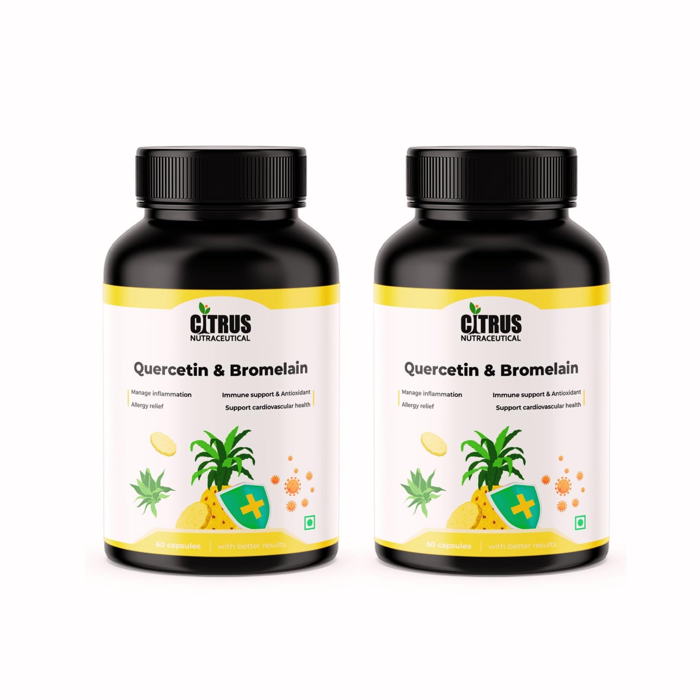 CITRUS NUTRACEUTICAL Quercetin 400mg with Bromelain 75mg Capsules