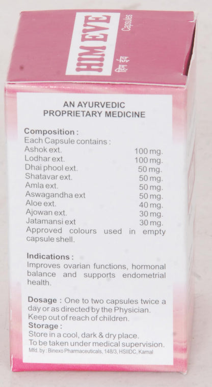 HIMANSHI HEALTH CARE Him Eve Women’s Health Capsules | Ayurvedic Hormonal Balance & Reproductive Wellness | Menstrual Cycle & PMS Support | 30 Veg Tablets