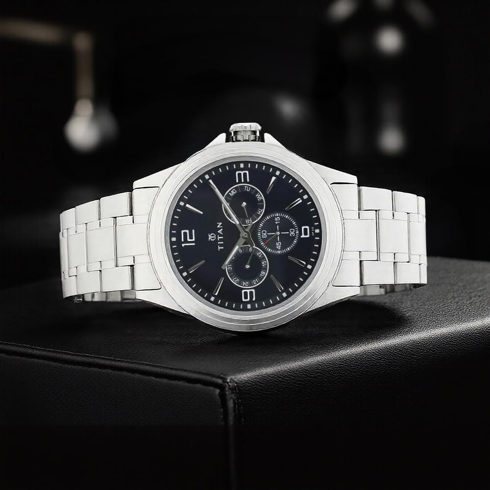 Titan Analog Blue Dial Men's Watch-NM1698SM02 / NL1698SM02