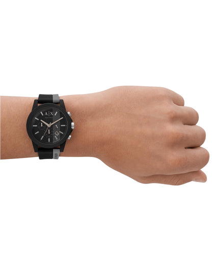 Armani Exchange Stainless Steel Outerbanks Analog Multi-Colour Dial Men's Watch - Ax1331, Band Color:Two-Tone