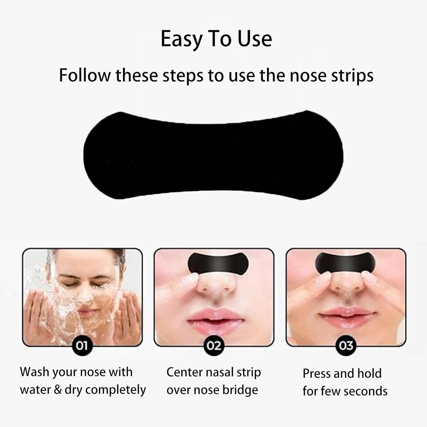 KESESU Nose Strips for Breathing – Flexible Nasal Strip Comfortable Fit, Secure Hold, Non-Slip Adhesive Tape, Sport and Sleep Strips,Nasal Expander (30 Count)