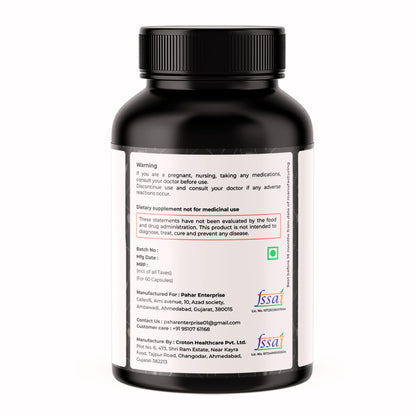 VREEX Activated Charcoal 250 mg – Supports Natural Detox, Helps Reduce Gas & Bloating and Digestive Cleanse (60 Veg Capsules)
