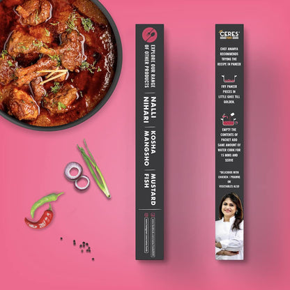 Ceres Foods Rajasthani Laal Maas Instant Liquid Masala | 3 steps Recipe | Laal Maas Gravy | Ready in 15 Mins | Serves 4 | No Preservatives | 200g | Just add Mutton