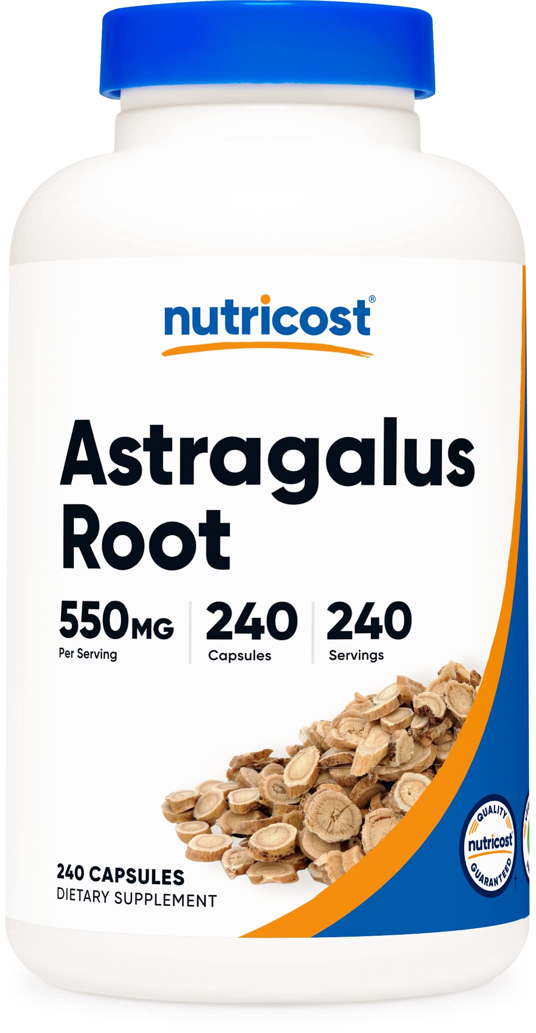 Nutricost Astragalus Capsules 550mg, 240 Capsules - Non-GMO and Gluten Free