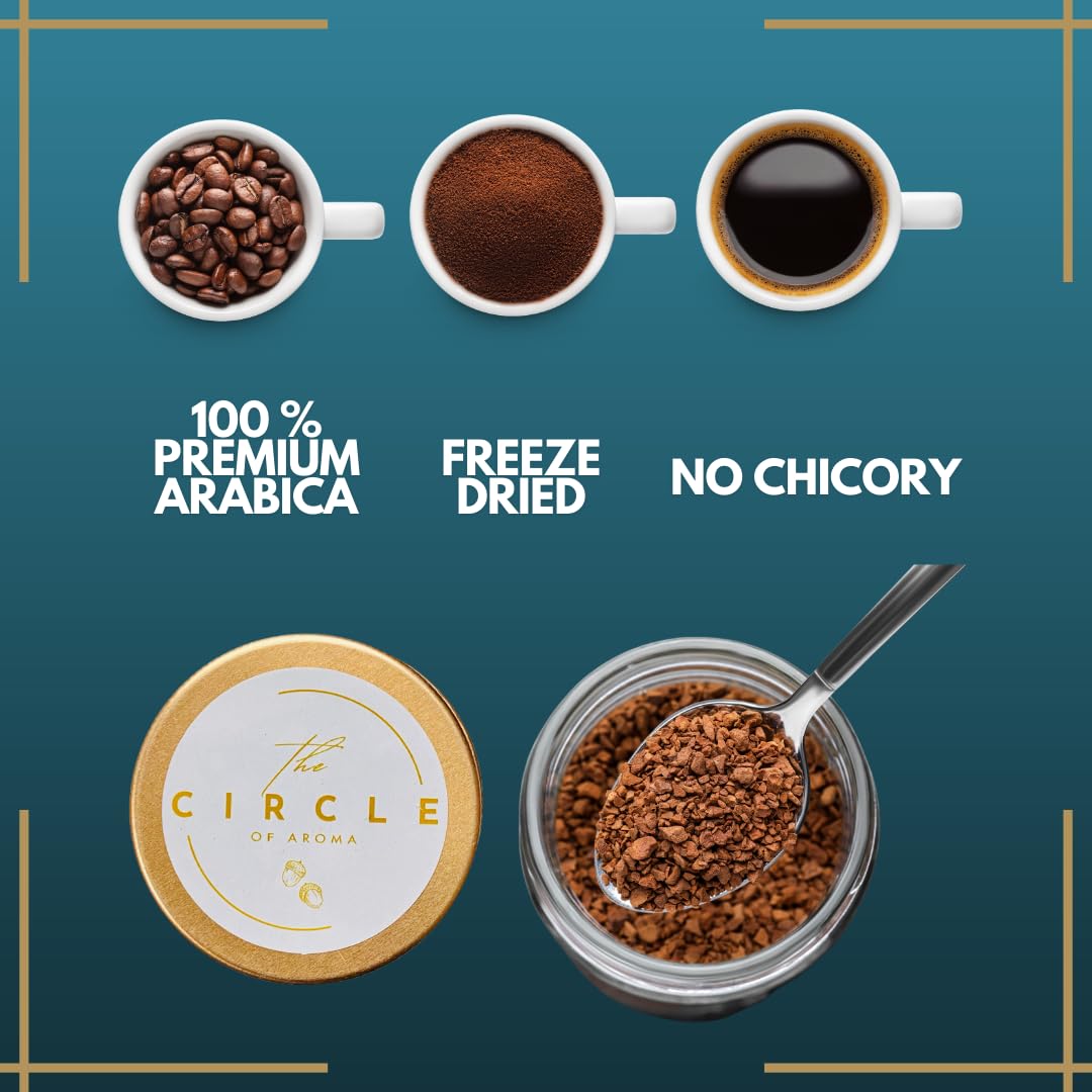 Signature Instant Black Coffee (100% Arabica, 50 gram, Dark Roast)
