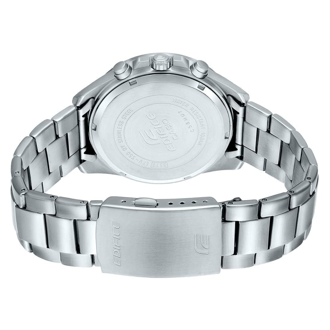 Casio Edifice EFV-550D-7AVUDF Analog White Dial Men Watch Silver Stainless Steel Strap (ED556)
