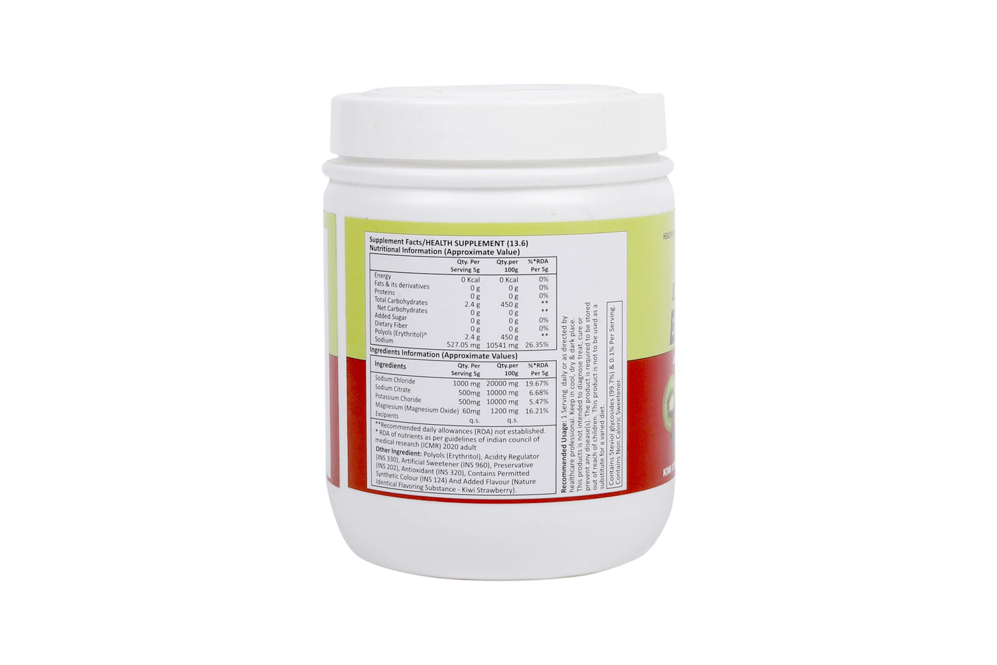 Jeyona Electrolyte Powder Strawberry Kiwi - Zero Sugar Rapid Hydration Drink - Instant Energy & Recovery Mix - Supports Performance & Electrolyte Balance