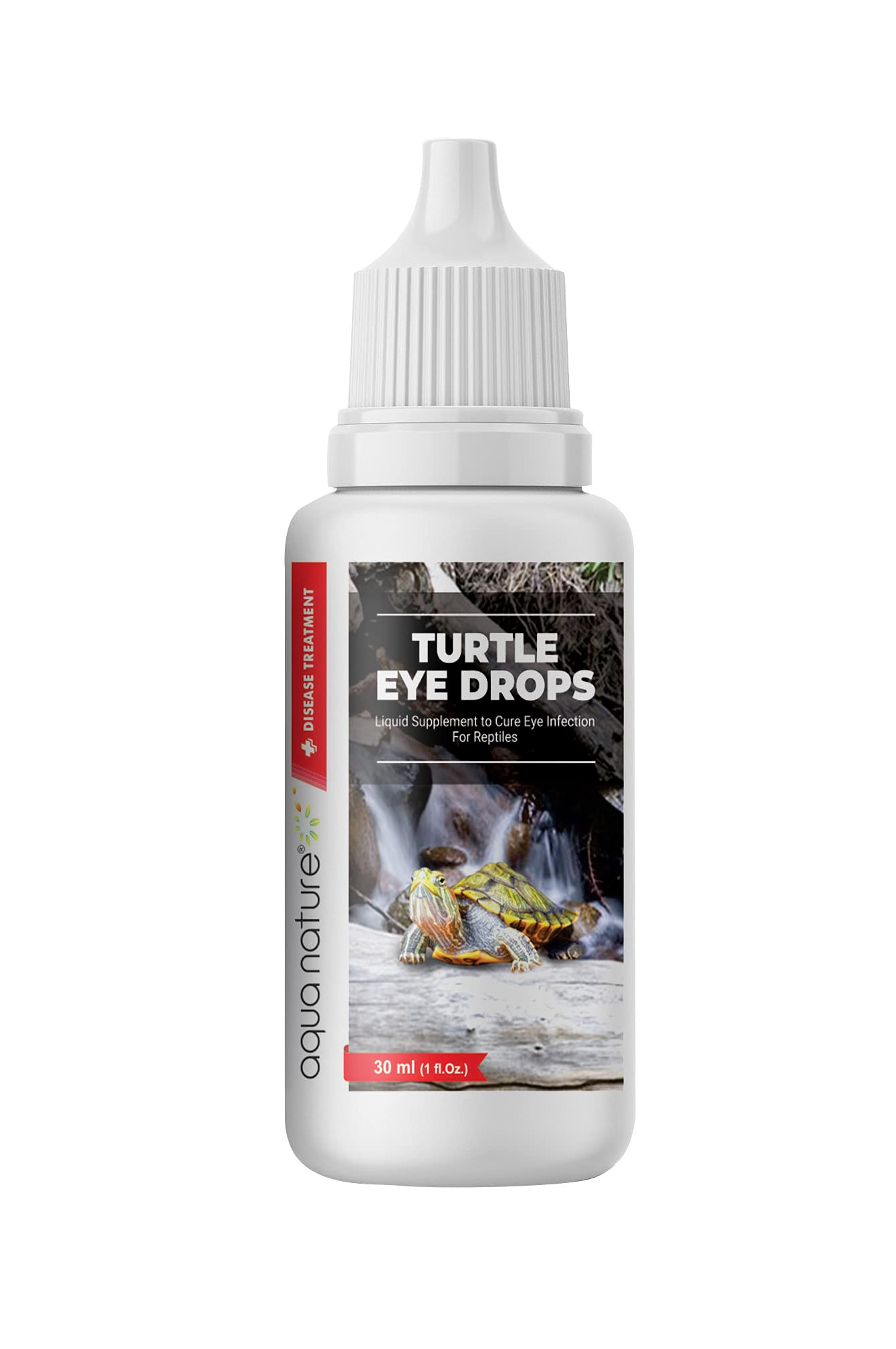AquaNature® Special Combo Turtle Eye Drops & Turtle Vitamin Supplement Drop for Swollen, Inflamed, Infected Eye & for Essential Vitamins and Minerals of Healthy Turtle Healthcare 30Ml Each