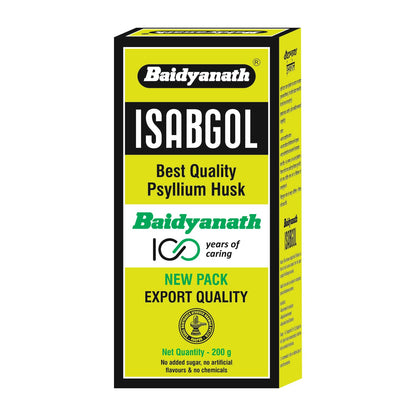 Baidyanath Isabgol - Psyllium Husk Powder - 200gm | Effectively Relieves Constip