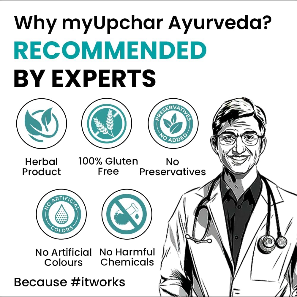 myUpchar Ayurvedic Kaphaja Respiratory Support & Lung Detox 60 Tablets- image 5