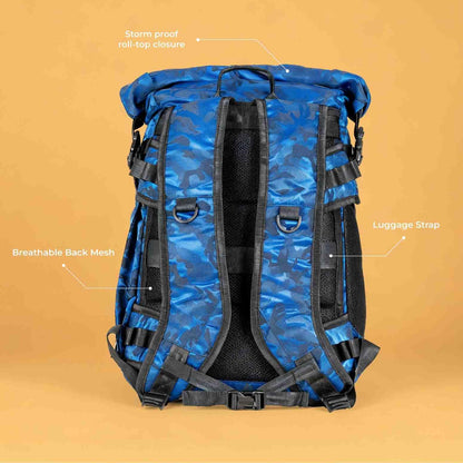 MONKEY TROOPERS Stormy Travel Backpack Bag for Man & Women, 25L