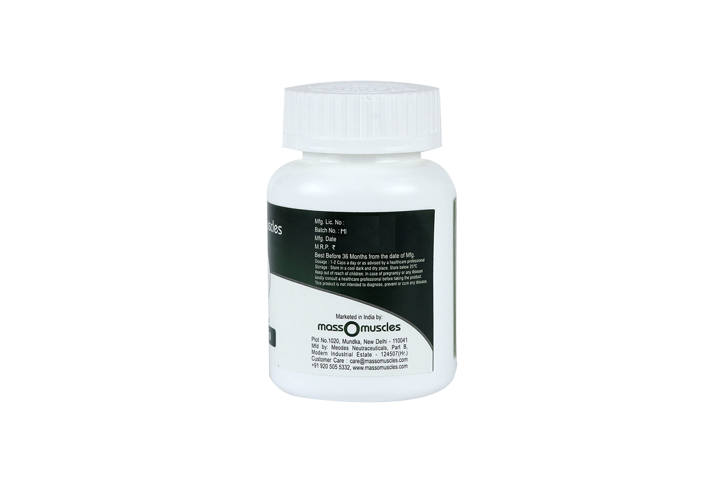 Massomuscles Pure Extract of Aloe Vera 750Mg Ayurvedic Herbal Capsules Helps in Hair & Skin Properties -(1 Piece)