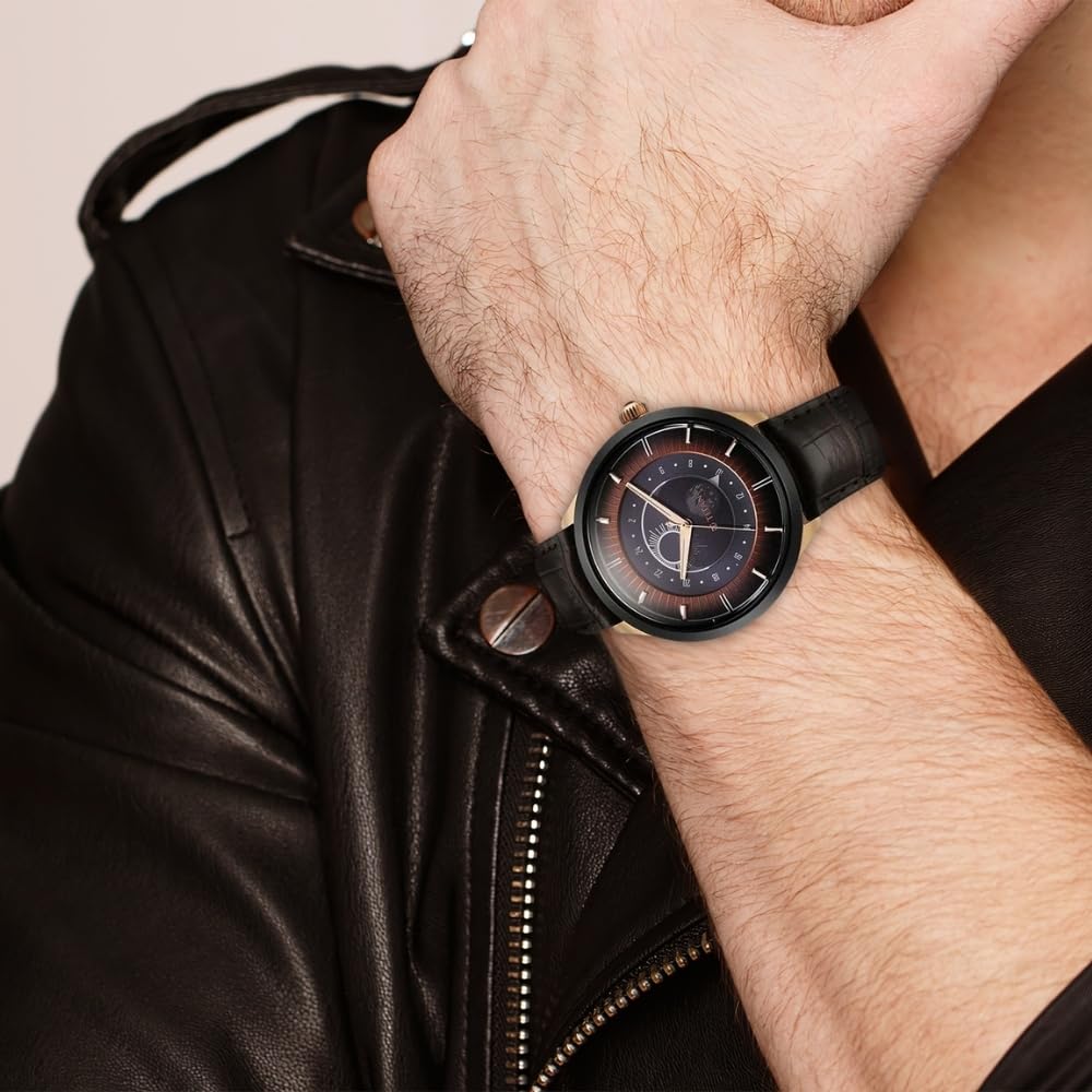 Titan analouge Luna Sun Moon Sub-Dial in Gunmetal Grey - Stellar Editio- image 3