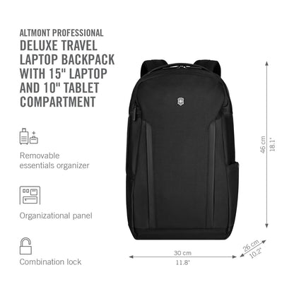 Victorinox 25 Liters Black Laptop Backpack (602155)