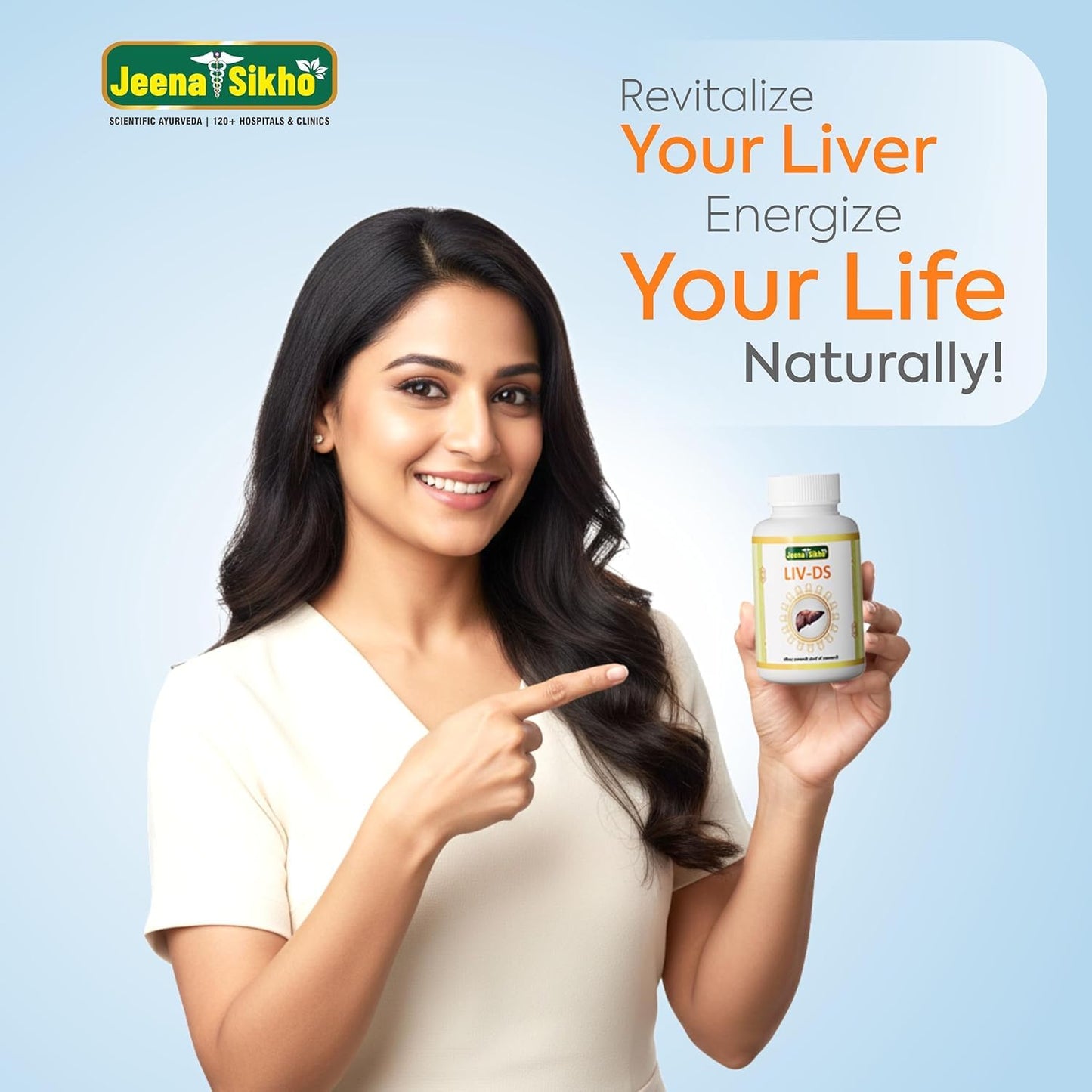 Jeena Sikho LIV-DS | Ayurvedic Supplement For Liver Care | Naturally Blended With Bhumiamla, Kasani, And Himsra | Herbal Remedy For Good Health, 60 Capsules