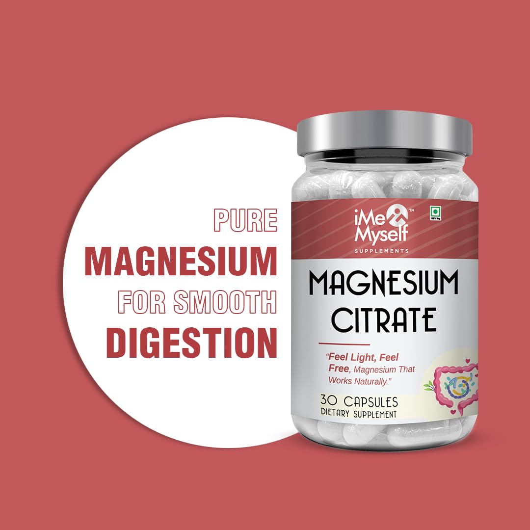iMeMyself Magnesium Citrate Capsules - 30 Count | Dietary Supplement for Daily Wellness