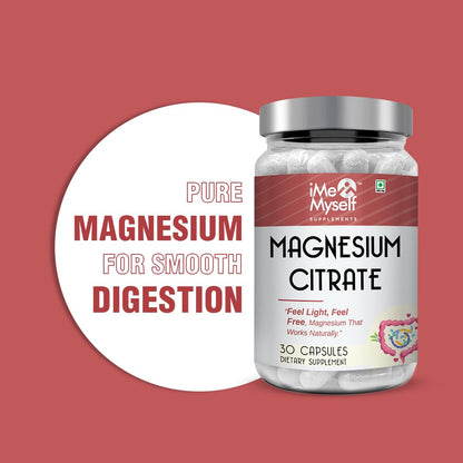 iMeMyself Magnesium Citrate Capsules - 30 Count | Dietary Supplement for Daily Wellness