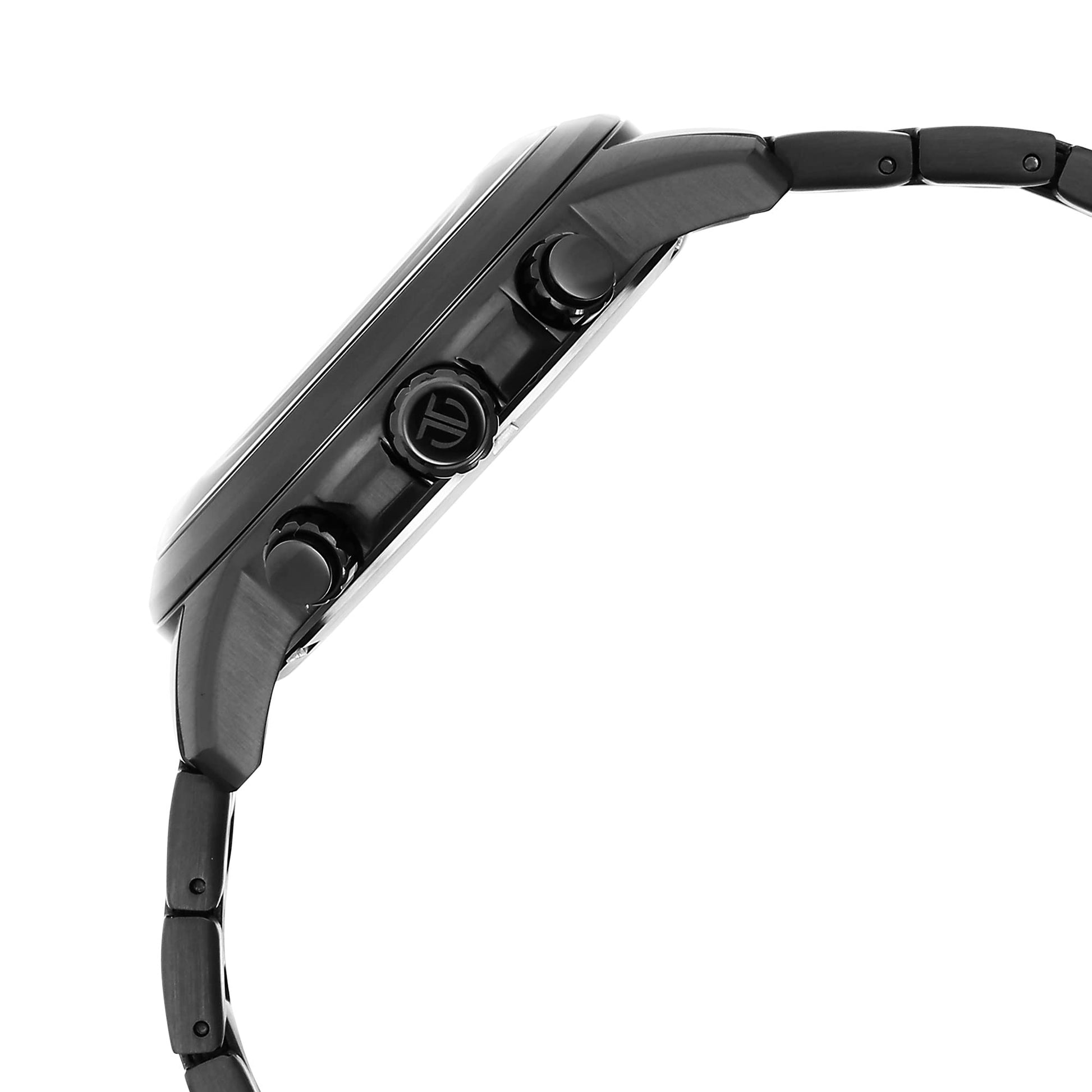 Titan Octane Classic Sporty Black Dial Chronograph Stainless Steel Stra- image 5