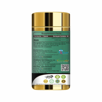 Vitaminnica Biotin + Vita Breathe Combo – 120 Capsules