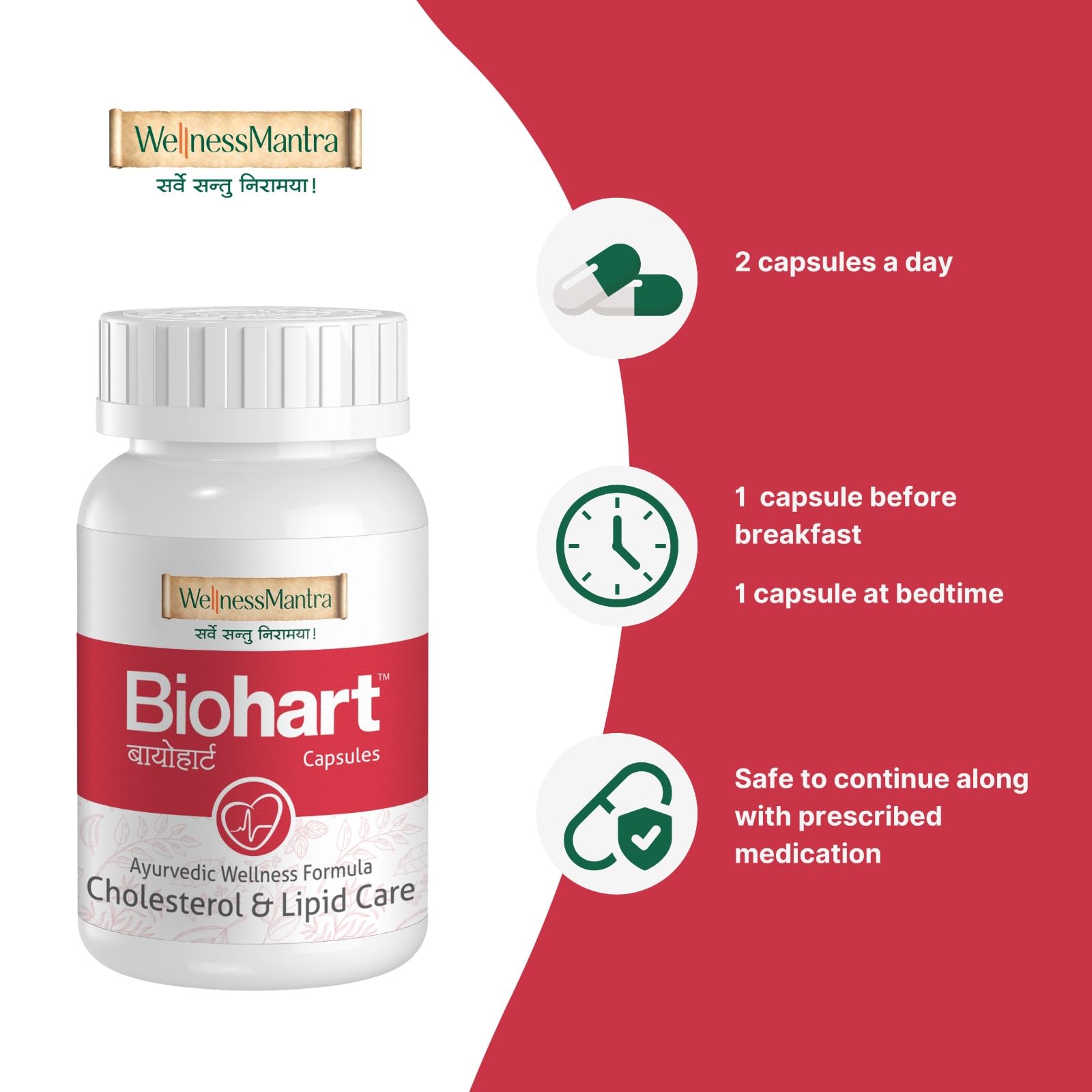 Wellness Mantra BioHart for Heart Health and Cholesterol Care | Helps L- image 4