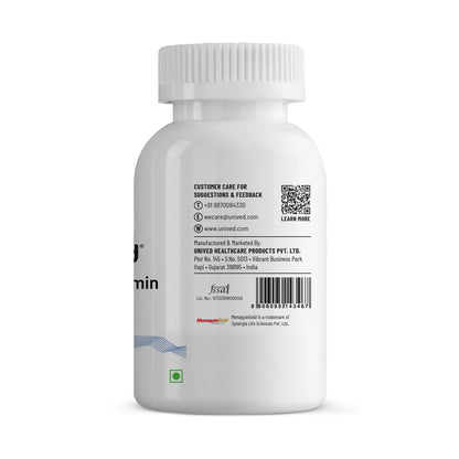 Unived Multivitamin & Minerals Capsule for Men | 100% RDA of all Vitamins with Algae Calcium & Plant-Based Vitamin D3 plus Important Minerals | Complete formulation for Health & Wellbeing