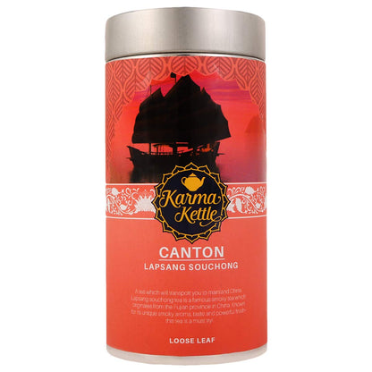 Karma Kettle Canton - Lapsang Souchong Smoked Black Tea, Loose Leaf Tea 75 gm