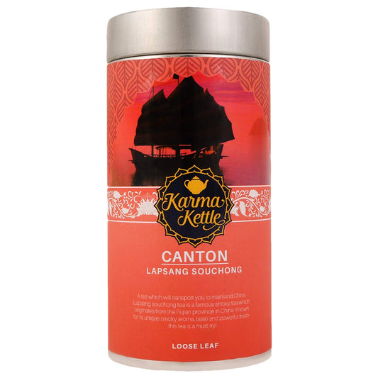 Karma Kettle Canton - Lapsang Souchong Smoked Black Tea, Loose Leaf Tea 75 gm