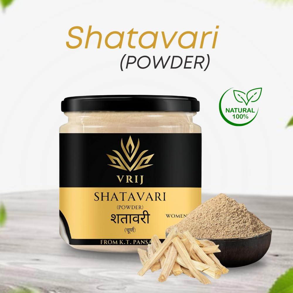 VRIJ Shatavari Powder | 200G | Ayurvedic Support for Women's Hormonal B- image 6