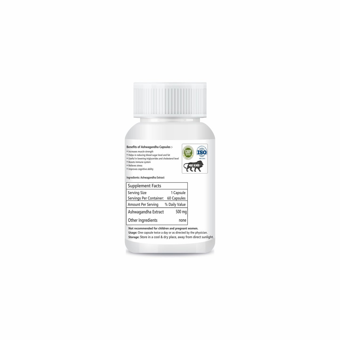 Zindagi Ashwagandha Capsules | Herbal Supplement| (Pack of 3))