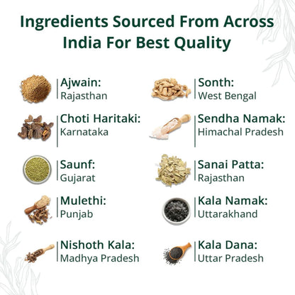 Kabaz Free Ayurvedic Digestive Churan Powder | Herbal Digestive Support with Triphala, Senna, Ajwain & Saunf | Helps Reduce Gas, Bloating & Digestive Discomfort | Traditional Ayurvedic Digestive Care | 100g
