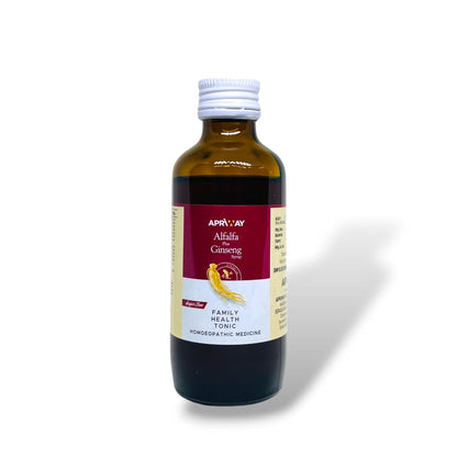APRIWAY Alfalfa Plus Ginseng Syrup 100ml (Pack Of 2)