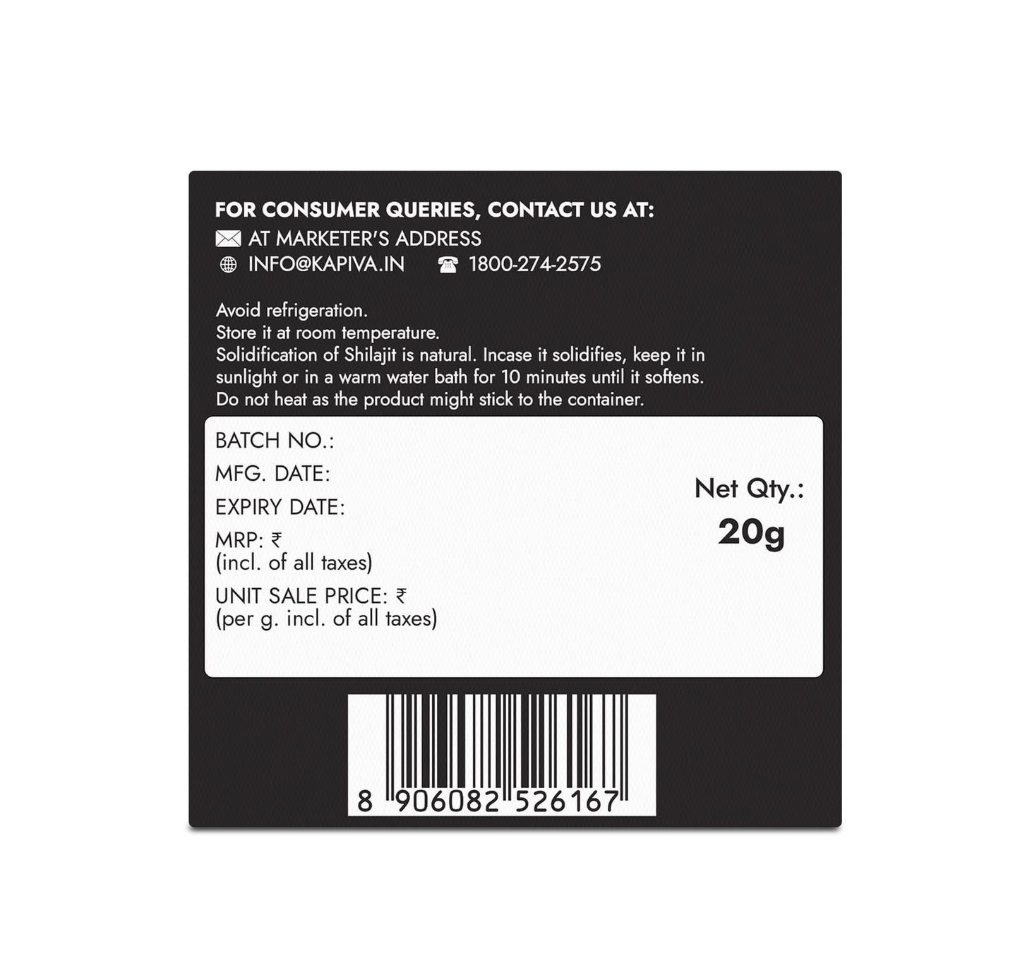 Kapiva Original Himalayan Shilajit for Men | 20g Resin | 250mg/Serving- image 2