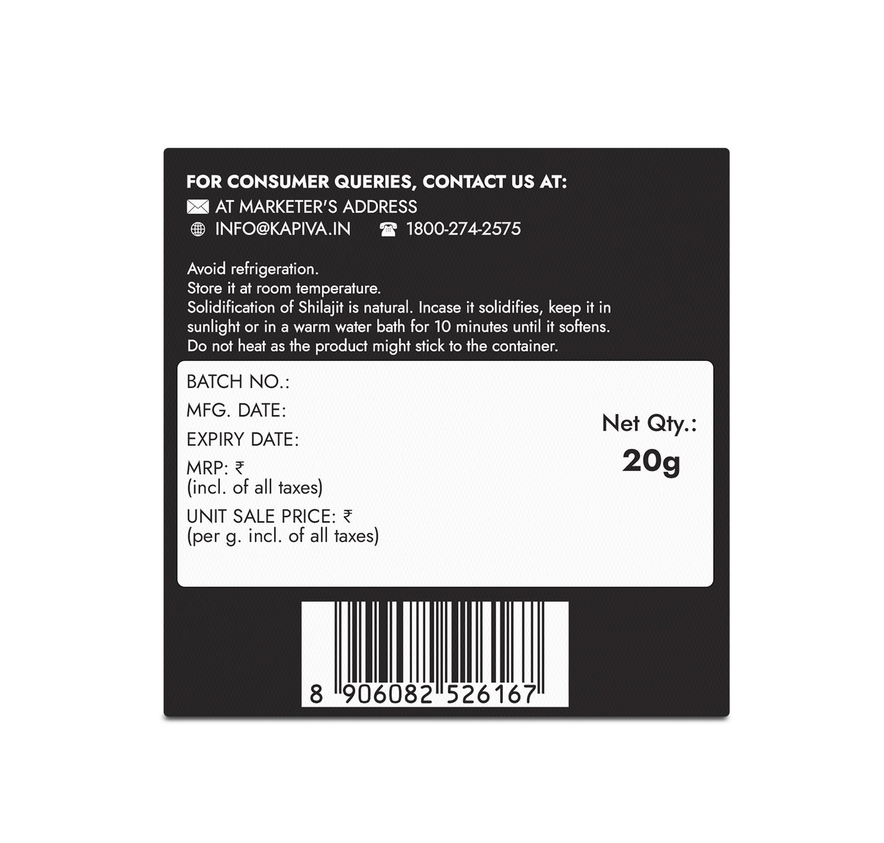 Kapiva Original Himalayan Shilajit for Men | 20g Resin | 250mg/Serving- image 2