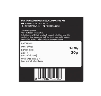 Kapiva Original Himalayan Shilajit for Men | 20g Resin | 250mg/Serving- image 2