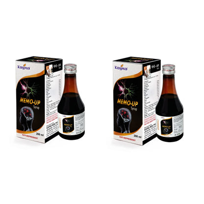 Kayna Memo Up Syrup + Tablet Combo with Jyotishmati, Brahmi & Ashwagandha – Pack of 2