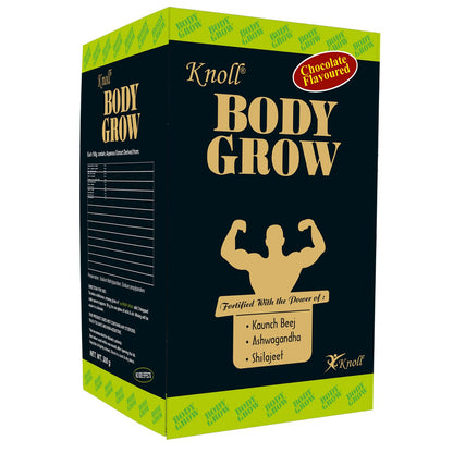 Knoll Healthcare Body Grow Powder For Muscle Mass Gain Weight Gainers And Weight Gain Muscle Building with Ashwagandha & Shilajeet (300g) per Pack (Pack of 3)